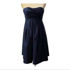 Melissa Sweet Navy Blue Strapless Cocktail Dress Size 2